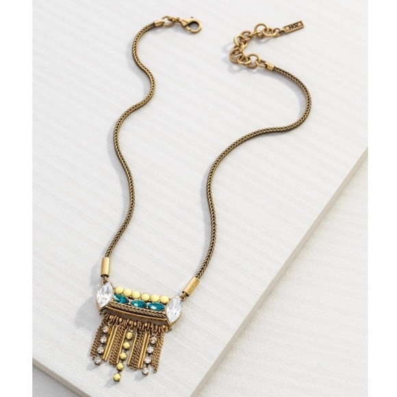Silpada Neon Fringe Swarovski Crystal Necklace - Picture 1 of 5